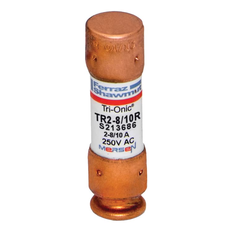 Mersen TR2-8/10R TR2-8/10R Mersen - Fuse TR-R - Class RK5 - Time-Delay 250VAC 250VDC 2.8A Ferrule Tri-Onic® TR2-8/10R on Advantage Electric Supply