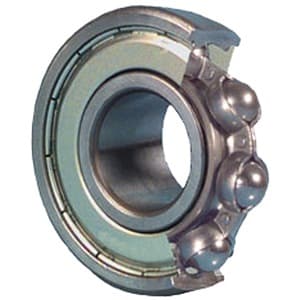 Leeson 605-2Z Single Row Ball Bearing; 5MM Bore; 14MM Outside Diameter; 5MM Outer Race Width; 2 Metal Shields; ABEC 1 | ISO P0; No Filling Slot; No Snap Ring; C0-Medium Internal Clearance; Steel Cage 605-2Z on Advantage Electric Supply
