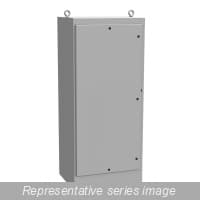 Hammond Manufacturing 1418N4X24QT N4 Qtr Turn Freestanding Encl - 72 x 31 x 24 - Steel/Gray 1418N4X24QT on Advantage Electric Supply