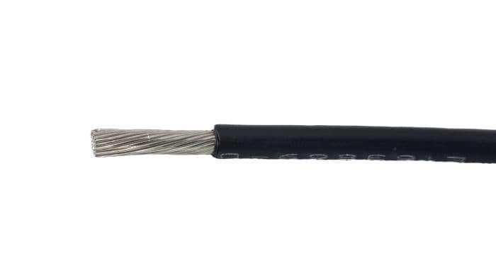 Alpha Wire ALP6830-BK005 Alpha Wire EcoWire® Plus Hook-Up/Lead Wire - 12 AWG 19 Stranded Conductor - Bare copper - 300V - Black - 100 ft ALP6830-BK005 on Advantage Electric Supply