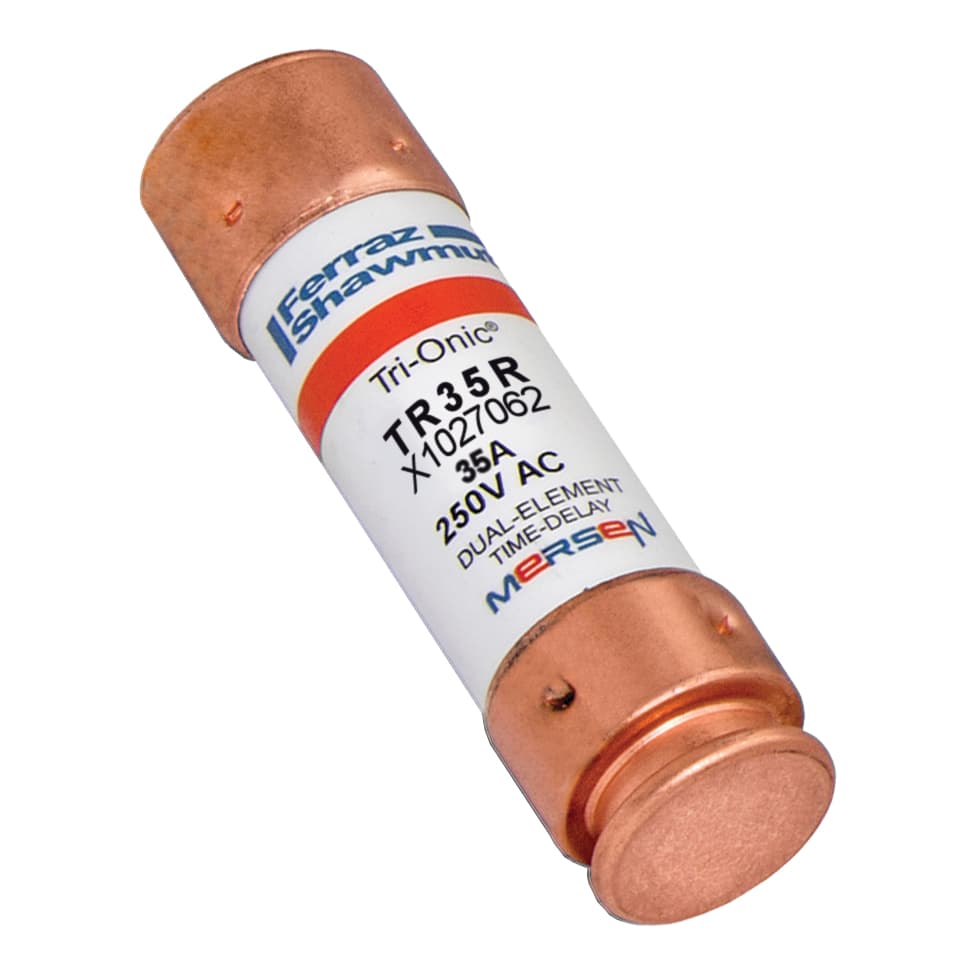 Mersen TR35R TR35R Mersen - Fuse TR-R - Class RK5 - Time-Delay 250VAC 250VDC 35A Ferrule Tri-Onic® TR35R on Advantage Electric Supply