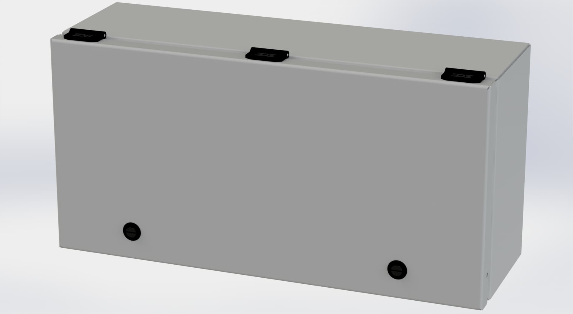 Saginaw Control SCE-L9186ELJ ELJ Trough Enclosure, Height:9.00", Width:18.00", Depth:6.00", Ansi -61 gray powder coating inside and out. SCE-L9186ELJ on Advantage Electric Supply