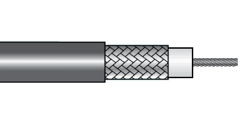 Alpha Wire 9062AC BK005 Alpha Essentials Coaxial RG-62A/U 93 Ohm Cable - Braid Shield - 22 AWG - Black - 750V - 100 ft - 9062AC BK005 9062AC BK005 on Advantage Electric Supply
