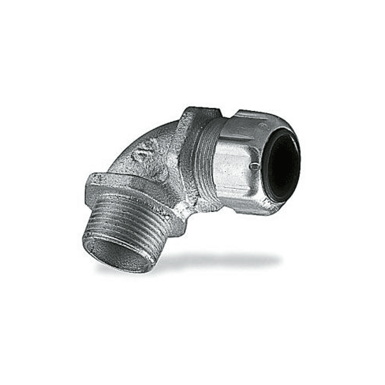 Thomas & Betts 4962 1/2", 0.5 to 0.75" Cord, Malleable Iron, 90D, Liquidtight Strain Relief Flexible Cord Connector 4962 on Advantage Electric Supply