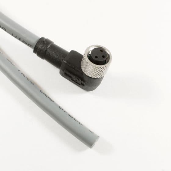 Alpha Wire GW0300100 SL401 OBSOLETE - Alpha Connect EcoFlex PUR Cordset - M8 Female 90° to Cut End - 22AWG 3 Poles - GW0300100 - Slate - 20M (65.6ft) GW0300100 SL401 on Advantage Electric Supply
