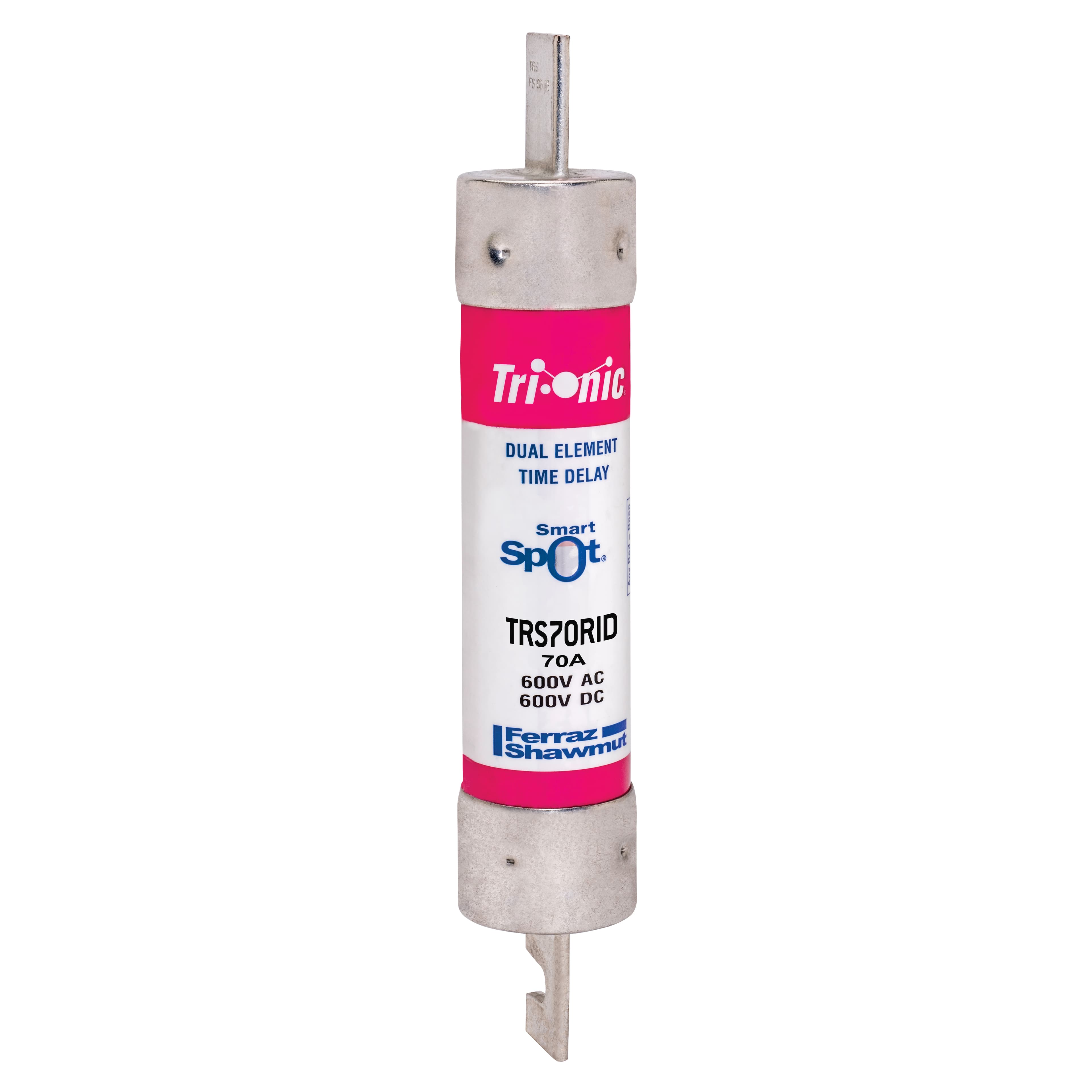Mersen TRS70RID TRS70RID Mersen - Fuse TRS-R - Class RK5 - Time-Delay 600VAC 600VDC 70A Blade SmartSpot® Tri-Onic® TRS70RID on Advantage Electric Supply