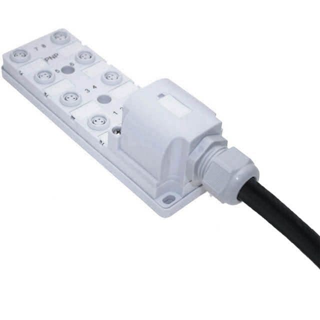 Mencom JAN-830-010-C020 JAN Junction Blocks, 3 Pin, 8 Port, No Led, 2 Meters of Home Run Cable JAN-830-010-C020 on Advantage Electric Supply