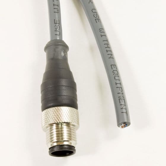 Alpha Wire DR0400105 SL355 OBSOLETE - Alpha Connect Cordset - M12 Male Straight to Cut End - 22AWG 4 Poles - DR0400105 - Slate - 0.6M (1.97ft) DR0400105 SL355 on Advantage Electric Supply