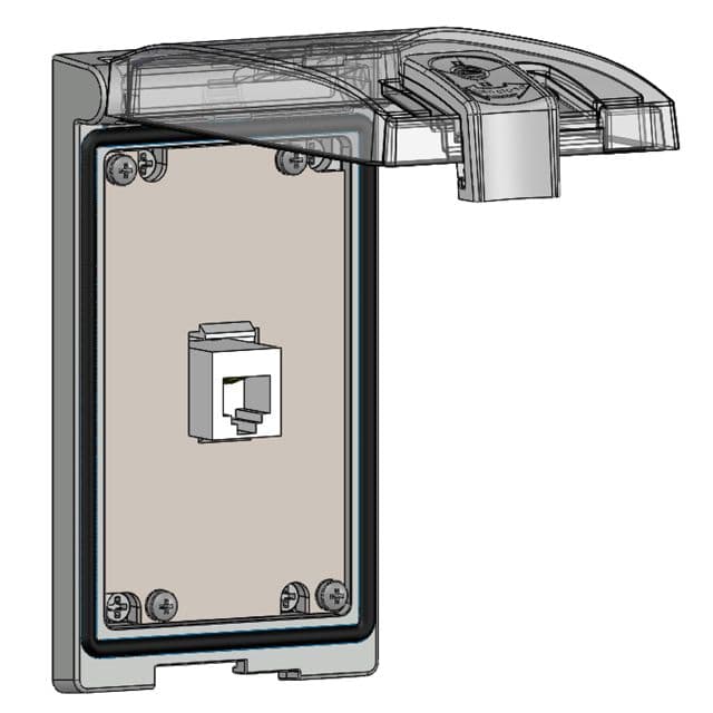 Mencom LP1-RJ11 Low Profile Panel Interface Connector with RJ11 in a Single Cover Housing LP1-RJ11 on Advantage Electric Supply