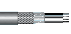 Alpha Wire 2256/3 SL001 Alpha Essentials Multi-Conductor Cable - Spiral Shield - 20 AWG 3 Conductor - Gray - 300V - 1000ft - Alpha 2256/3 SL001 2256/3 SL001 on Advantage Electric Supply