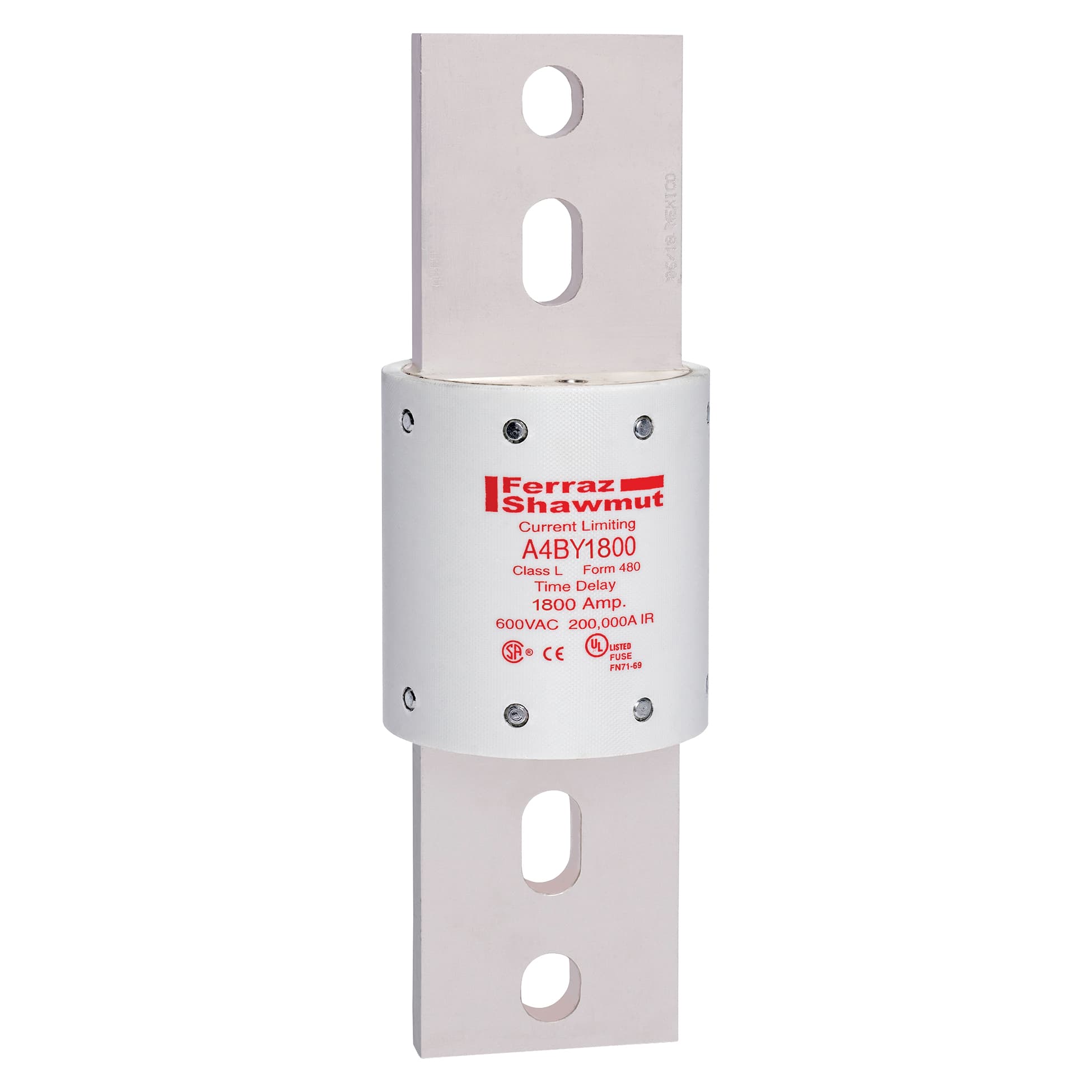 Mersen A4BY1800 A4BY1800 Mersen - Fuse A4BY - Class L - Time-Delay 600VAC 300VDC 1800A Blade Amp-Trap® A4BY1800 on Advantage Electric Supply