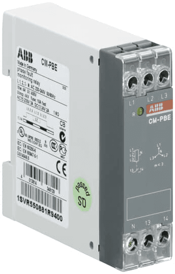 ABB Control 1SVR550881R9400 1SVR550881R9400 ABB Control - CM-PBE PHASE LOSS MONI. 3PH.+ N 1SVR550881R9400 on Advantage Electric Supply