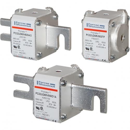 Mersen G300409 G300409 Mersen - Square Body High-Speed Fuse Protistor® Size 32 aR 550VAC IEC 600VAC UL 1250A With Striker DIN 80 Blades G300409 on Advantage Electric Supply