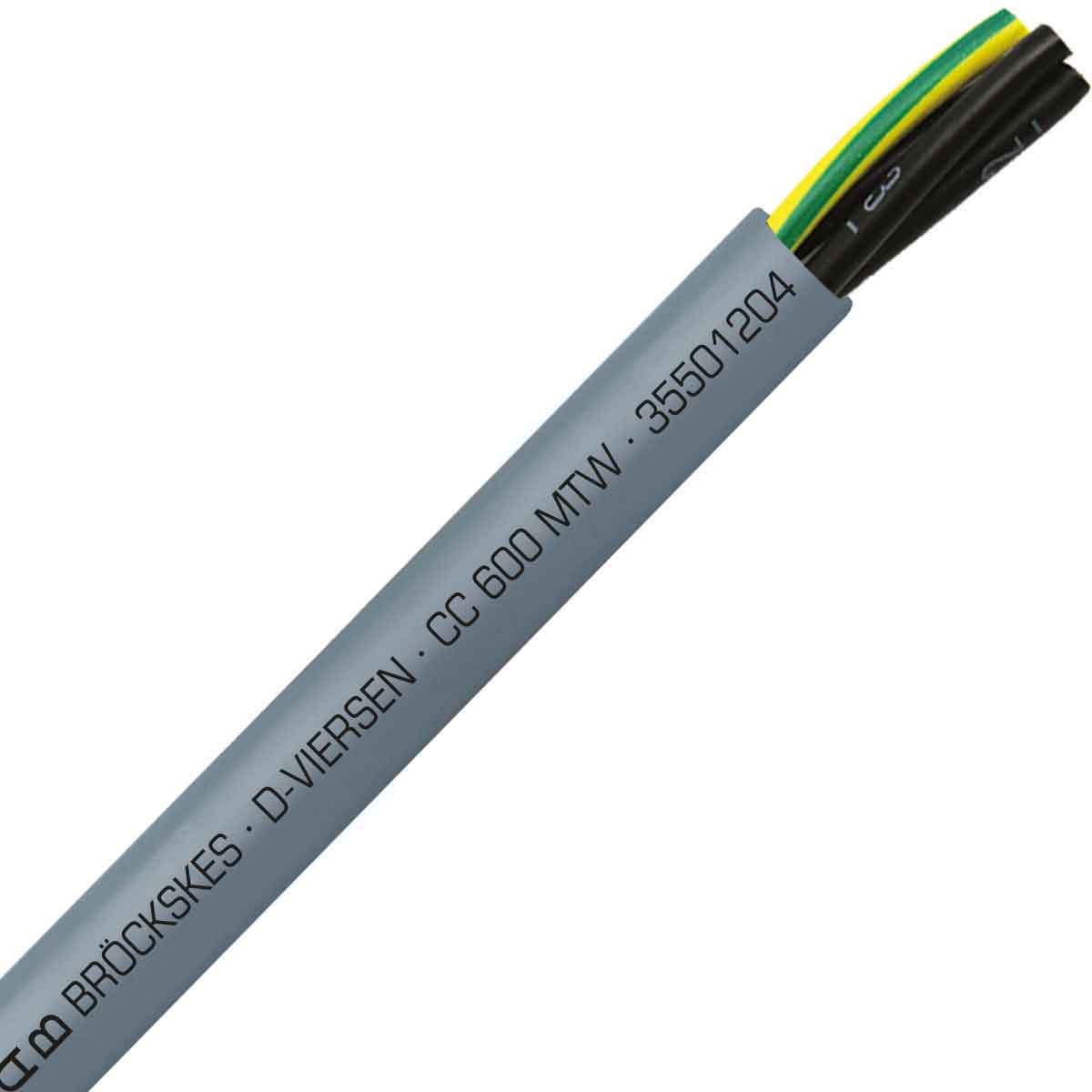 SAB 35501204 CC 600 MTW - 12 AWG/4c, oil resistant PVC flexible control cable, UL, CSA, CE, RoHS 35501204 on Advantage Electric Supply