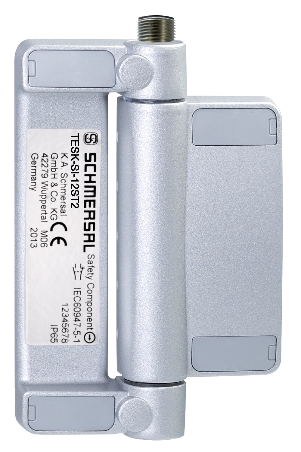 Schmersal TESK-SU-11ST2 TESK-SU-11ST2 Schmersal - Safety switch for hinged guards; Hinge safety switch; connector plug M12 above; adjustable switching angle; Standard hinge; Metal enclosure TESK-SU-11ST2 on Advantage Electric Supply