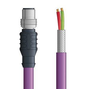 Lapp PB4110100F10 PB4110100F10 - LAPP UNITRONIC® PROFIBUS Cordsets 24 AWG / 1 pair Bus - Violet Polyurethane (PUR) - M12 Male / Wire Leads connectors - 10m PB4110100F10 on Advantage Electric Supply