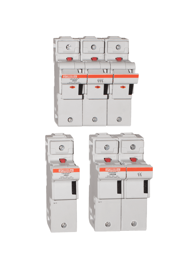 Mersen X1011974 X1011974 Mersen - Fuse Holder UltraSafe™ 800VAC 1000VDC UL Fuse size 22x58 3-Pole Visual Indicator 2x Microswitch Pressure Plate IP20 X1011974 on Advantage Electric Supply