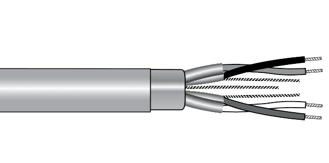 Alpha Wire 78173 SL001 Alpha EcoCable® Mini Foil Shield Multipair Cable - 24 AWG 3 Pair - Slate - 300V - 1000 ft 78173 SL001 on Advantage Electric Supply