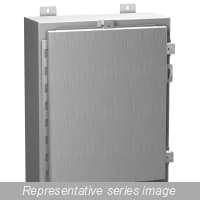 Hammond Manufacturing 1418N4S16C6 N4X Wallmount Encl w/panel - 20 x 16 x 6 - 316 SS 1418N4S16C6 on Advantage Electric Supply