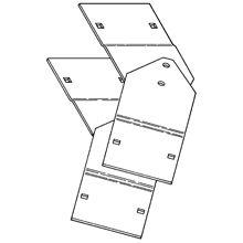 Eaton 9A-1025 9A-1025 Eaton - VERTICAL ADJUSTABLE SPLICE PLATES, FOR 4" NEMA / 5" HEIGHT, ALUMINUM, PAIR 9A-1025 on Advantage Electric Supply