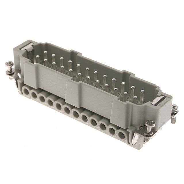 Mencom CNEM-24T Standard, CNE series, Male Rectangular Insert, size 104.27, 24 pin, 16 amp, Screw CNEM-24T on Advantage Electric Supply