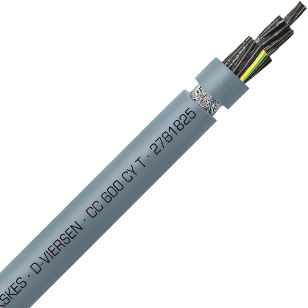 SAB 2781825 CC 600 CY T - 18 AWG/25c, shielded PVC flexible control cable, UL, CSA, CE, RoHS 2781825 on Advantage Electric Supply