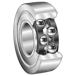 Leeson LR 5204 - KDD - AH04 Cam Follower Bearing; 20MM Bore; 52MM Roller Diameter; 20.6MM Roller Width; Crowned Roller; Yoke Type; Metal Shielded; Ball Bearing - Double Row; Not Relubricatable LR 5204 - KDD - AH04 on Advantage Electric Supply