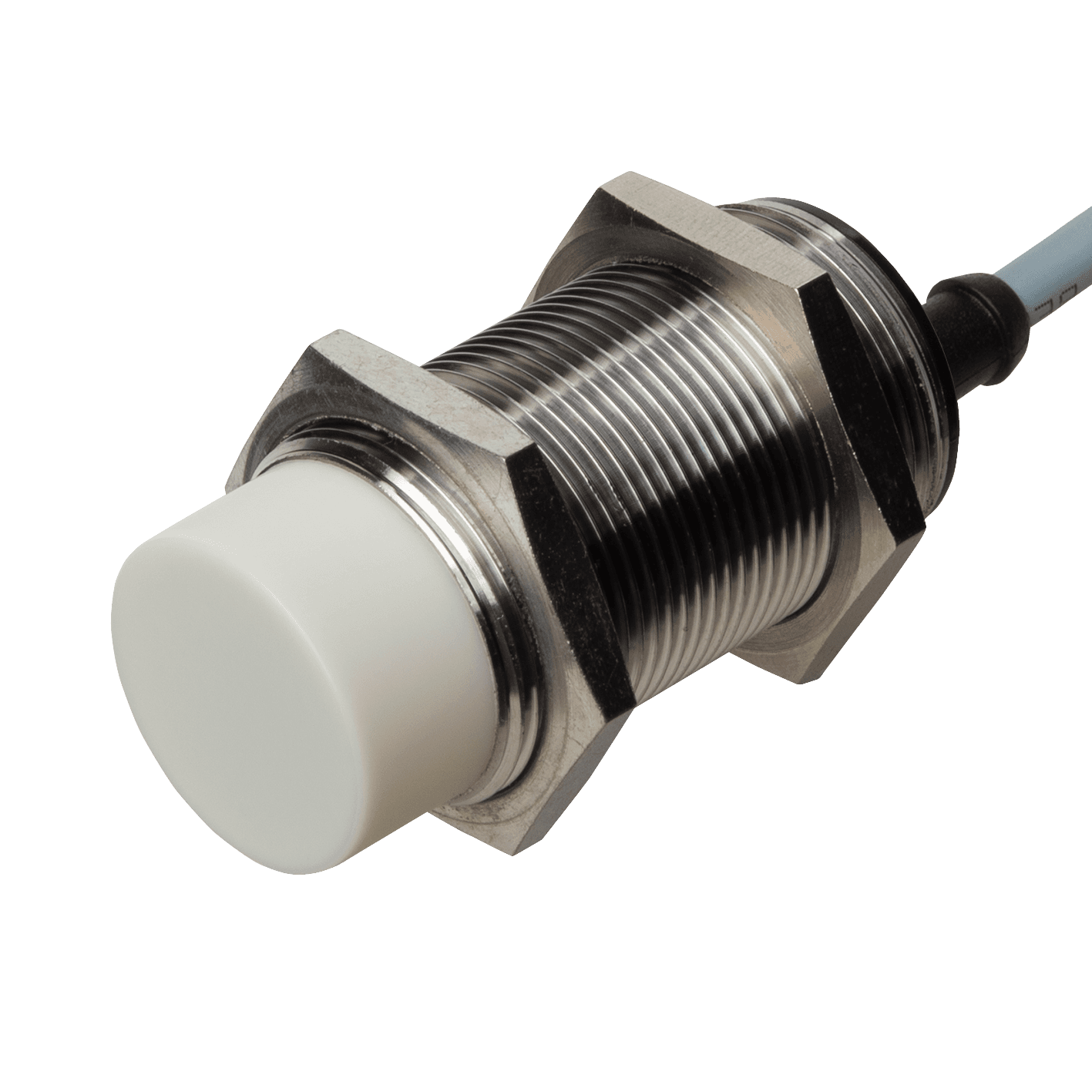Carlo Gavazzi CA30EAN25BPA2IO Capacitive Proximity Sensor, Non-flush mountable, Sensing Range 25mm, Adjustable 4-30mm, Supply 10-40VDC, NPN/PNP Output, N.O./N.C., IO-Link, Cable PVC, Housing AISI316L M30 x 61mm, 4th Generation Tripleshield, Improved EMC performances, ECOLAB, IP69K CA30EAN25BPA2IO on Advantage Electric Supply
