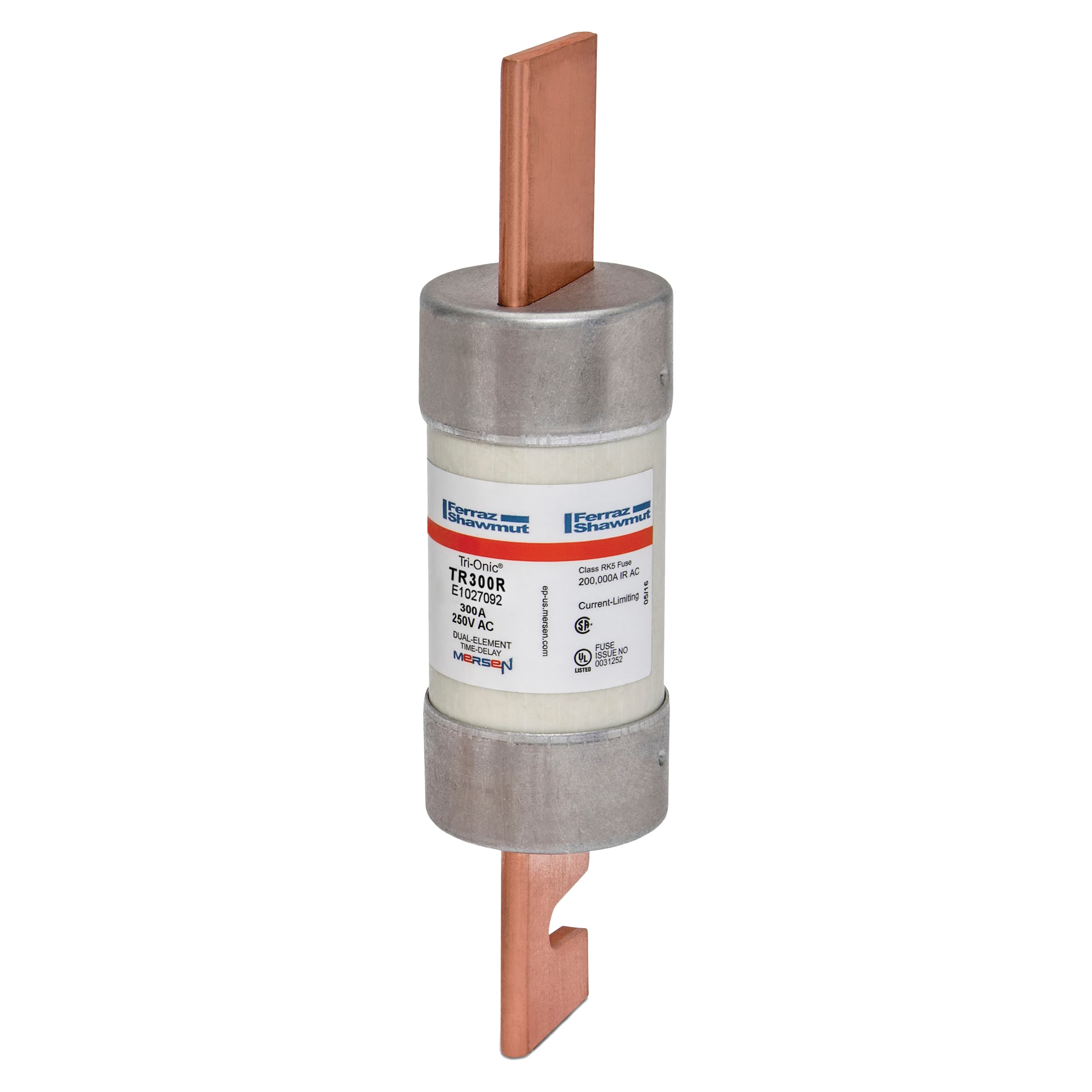 Mersen TR300R TR300R Mersen - Fuse TR-R - Class RK5 - Time-Delay 250VAC 250VDC 300A Blade Tri-Onic® TR300R on Advantage Electric Supply