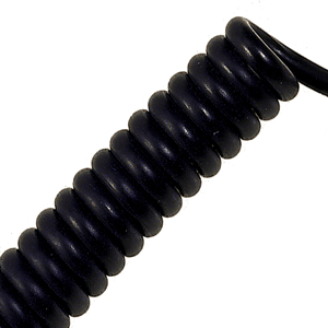 Lapp 73220200 73220200 LAPP UNITRONIC® SPIRAL Retractable Coiled Cable (4" - 16" length) - Shielded - 26 AWG 2 Conductor - Black 73220200 on Advantage Electric Supply