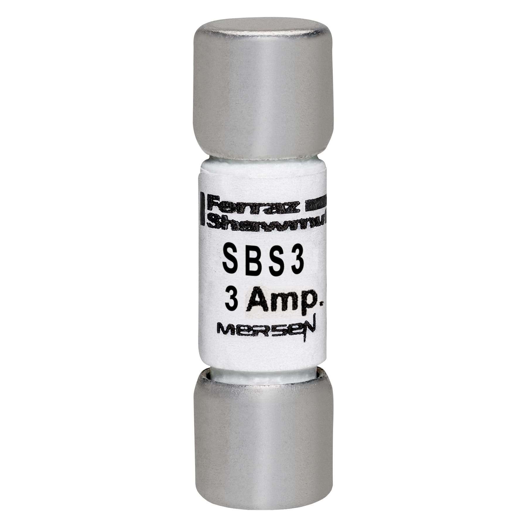 Mersen SBS3 SBS3 Mersen - Fuse SBS - Midget - Fast-Acting 600VAC 3A Ferrule SBS3 on Advantage Electric Supply