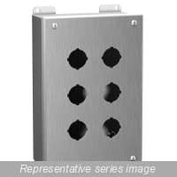 Hammond Manufacturing 1435SSA Pushbutton Encl - 1 PB x 30.5mm - 304 SS 1435SSA on Advantage Electric Supply