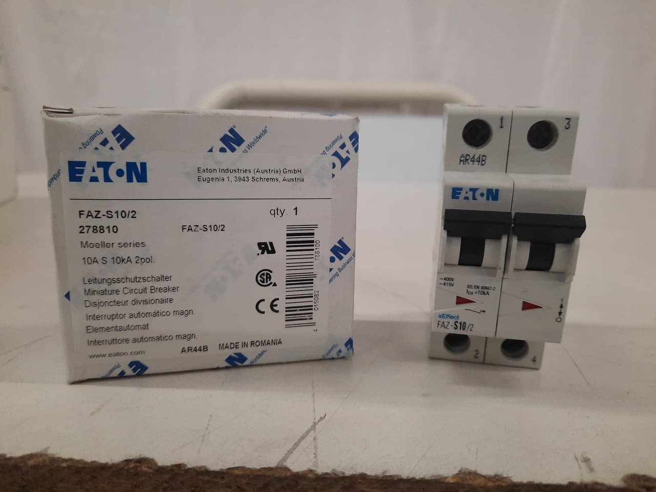 Eaton FAZ-S10/2 277/480 VAC 50/60 Hz, 10 A, 2-Pole, 10 kA, 13 to 17 x Rated Current, Line/Load Terminal, DIN Rail Mount, Standard Packaging, S-Curve, Current Limiting, Thermal Magnetic FAZ-S10/2 on Advantage Electric Supply