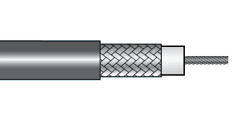Alpha Wire 9059C BK030 Alpha Essentials Coaxial RG-59/U 75 Ohm Cable - Braid Shield - 22 AWG - Black - 1700V - 328 ft - 9059C BK030 9059C BK030 on Advantage Electric Supply