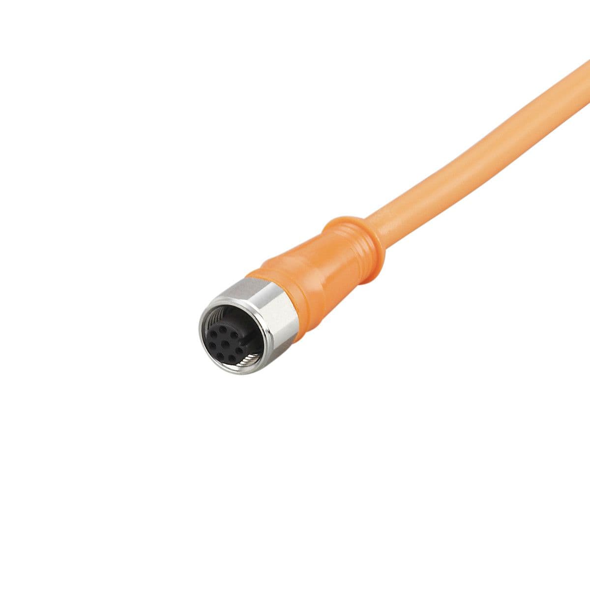 ifm Electronic E12433 Female cordset, 8-pole connection, System: Free from silicone; gold-plated contacts, Free from silicone: yes E12433 on Advantage Electric Supply