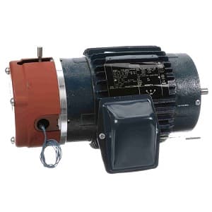 Leeson 117699 Brake; 3/4HP; 56C Frame Size; 1800 Sync RPM; 230 Voltage; AC; TENV Enclosure; NEMA Frame Profile; Three Phase; 60 Hertz; C-Face; No Base; 5/8" Shaft Diameter; 16.1" Overall Length; 85.5 Efficiency Full Load 117699 on Advantage Electric Supply