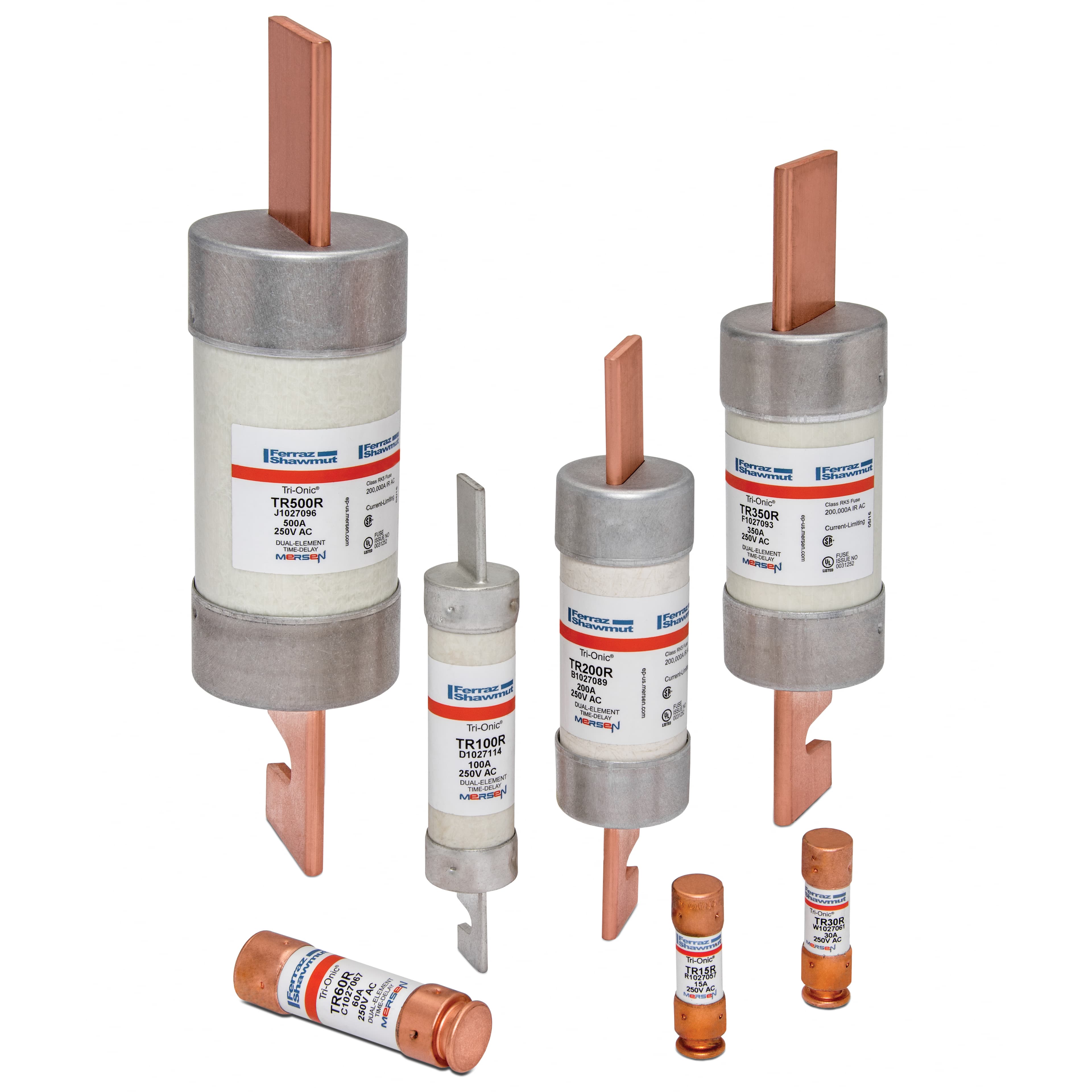 Mersen TR35RID TR35RID Mersen - Fuse TR-R - Class RK5 - Time-Delay 250VAC 250VDC 35A Ferrule SmartSpot® Tri-Onic® TR35RID on Advantage Electric Supply