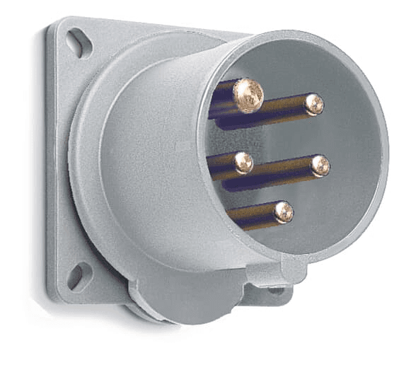 ABB Control 416B1 416B1 ABB Control - Inlet Panel Mounting, minimized flange, straight, earthing sleeve position 1h, rated current 16A, IP44 splashproof, 3-poles+neutral+earth, frequency AC, color code Grey 416B1 on Advantage Electric Supply