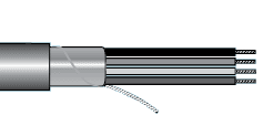Alpha Wire M4608 SL001 Alpha Essentials Multi-Conductor Cable - Foil Shield - 24 AWG 10 Conductor - Gray - 300V - 1000ft - Alpha M4608 SL001 M4608 SL001 on Advantage Electric Supply