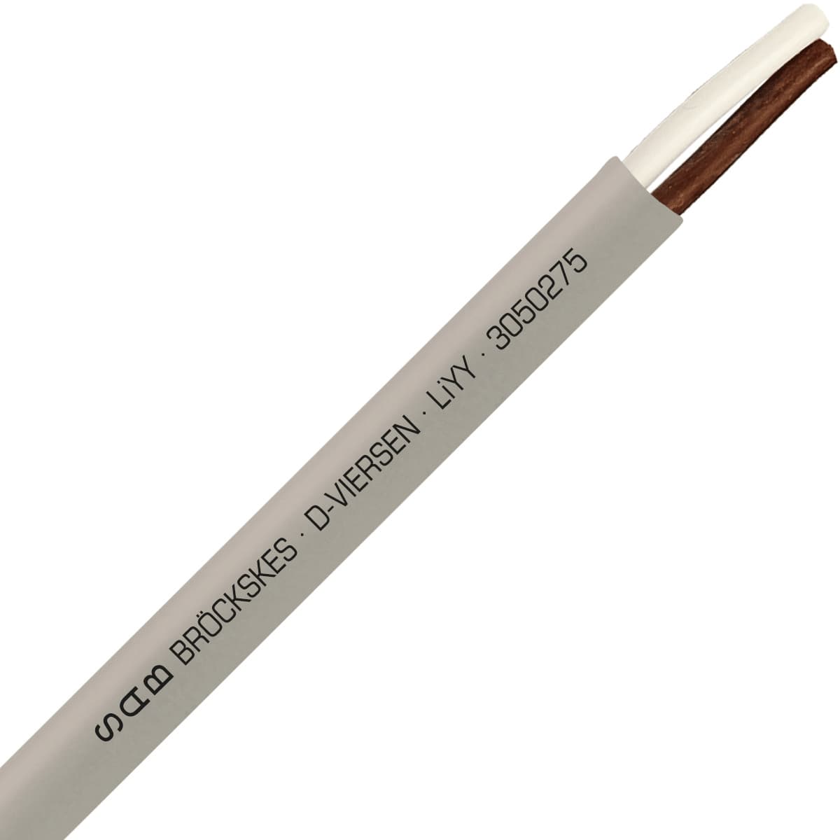 SAB 3050275 LiYY - 19 AWG/2c, multi-conductor signal and control PVC cable with DIN color code 3050275 on Advantage Electric Supply