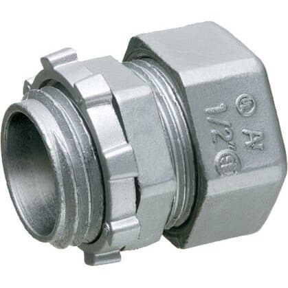 Arlington Industries 820 EMT Compression Connectors, 1/2", Silver 820 on Advantage Electric Supply