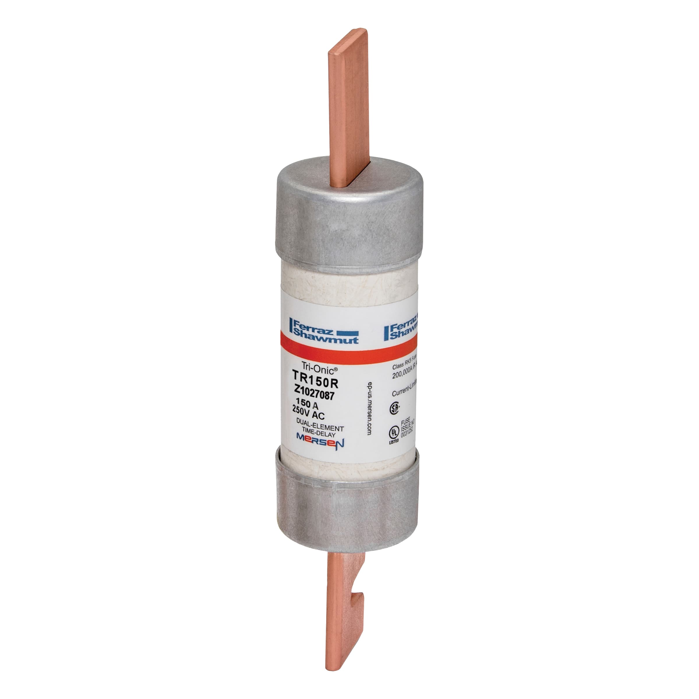 Mersen TR150R TR150R Mersen - Fuse TR-R - Class RK5 - Time-Delay 250VAC 250VDC 150A Blade Tri-Onic® TR150R on Advantage Electric Supply