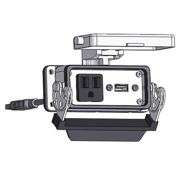 Mencom DP1-USB-06-16LS Panel Interface Connector with Simplex outlet, USB-06, in a 16LS housing DP1-USB-06-16LS on Advantage Electric Supply