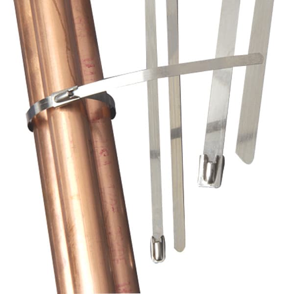 NSI Industries SS20250 STAINLESS STEEL CABLE TIES, 20.5 " 250 MIN MIN. TENSILE STRENGTH, BAG OF 100 SS20250 on Advantage Electric Supply