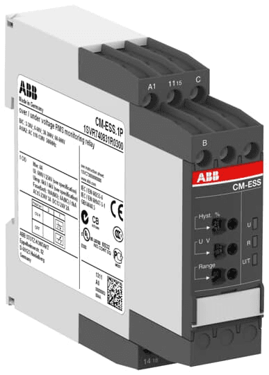 ABB Control 1SVR730831R0300 1SVR730831R0300 ABB Control - CM-ESS.1S VOLTAGE MON. RELAY 1SVR730831R0300 on Advantage Electric Supply