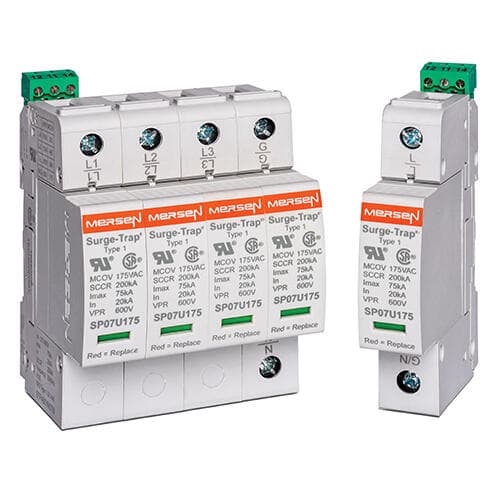 Mersen SP07U275 SPD - Plugable STP 75 Series 275V Plug SP07U275 on Advantage Electric Supply