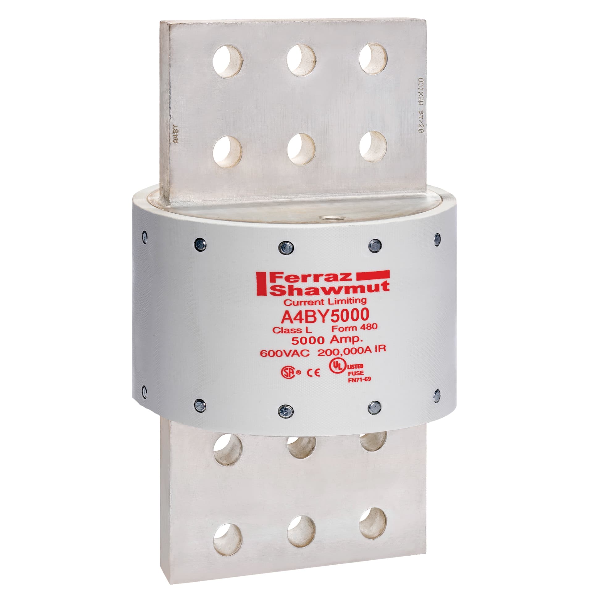 Mersen A4BY5000 A4BY5000 Mersen - Fuse A4BY - Class L - Time-Delay 600VAC 300VDC 5000A Blade Amp-Trap® A4BY5000 on Advantage Electric Supply
