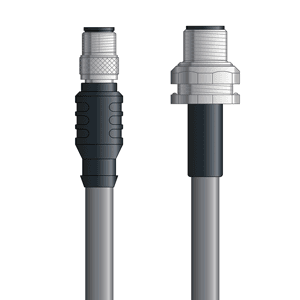 Lapp DN4110089F01 DN4110089F01 - LAPP UNITRONIC® DeviceNet Cordsets 14 & 18 AWG / 1 + 1 pair Bus - Gray PVC - M12 Male / M12 Male Bulkhead connectors - 1m DN4110089F01 on Advantage Electric Supply