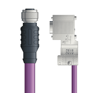 Lapp PB4110147F01 PB4110147F01 - LAPP UNITRONIC® PROFIBUS Cordsets 24 AWG / 1 pair Bus - Violet Polyurethane (PUR) - M12 Female / D-sub Node connectors - 1m PB4110147F01 on Advantage Electric Supply
