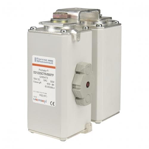 Mersen T220955 T220955 Mersen - Square Body High-Speed Fuse Protistor® Size 2x122 gR 750VDC IEC 900A With Striker metric threads T220955 on Advantage Electric Supply